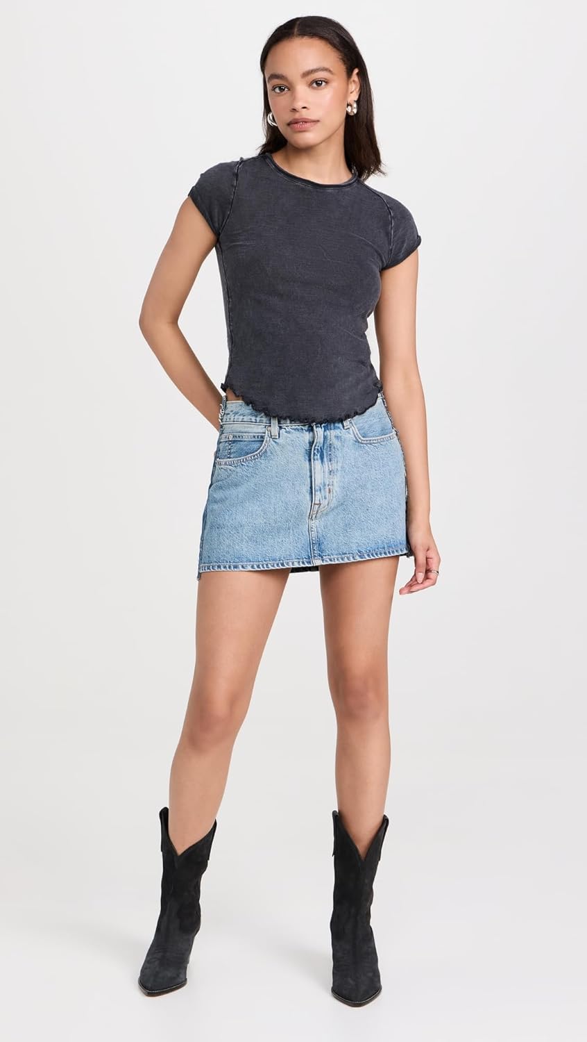 Free People Women's Be My Baby Tee - Image 5