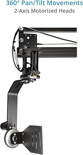 Miniatura 2 de Proaim Cabeza de inclinación profesional motorizada Jr Pan con control de palanca de mando de 12 V para cámaras de vídeo DSLR videocámaras de hasta