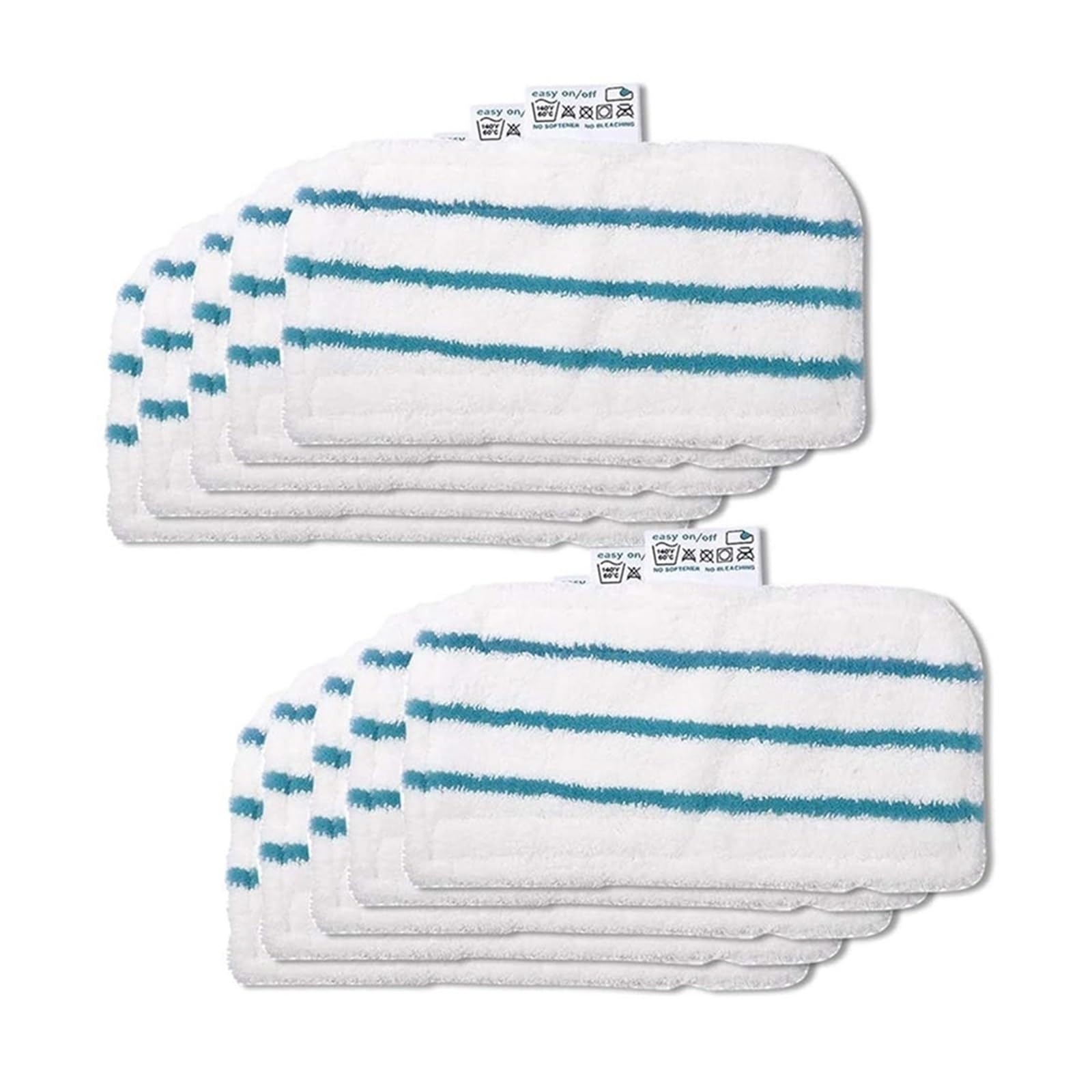CobydA Panni di Pulizia di Ricambio in Microfibra.Compatibile con la Scopa a Vapore Black+Decker FSMP20, FSMH1321JMD, FSM1500, FSM1600, FSM1610.