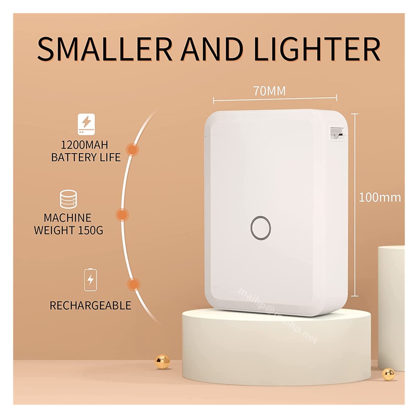 D110 Mini etichettatrice termica portatile Stampante tascabile for adesivi Bluetooth wireless Uso domestico Memorizzazione Stampante for etichette con nome organizzativo