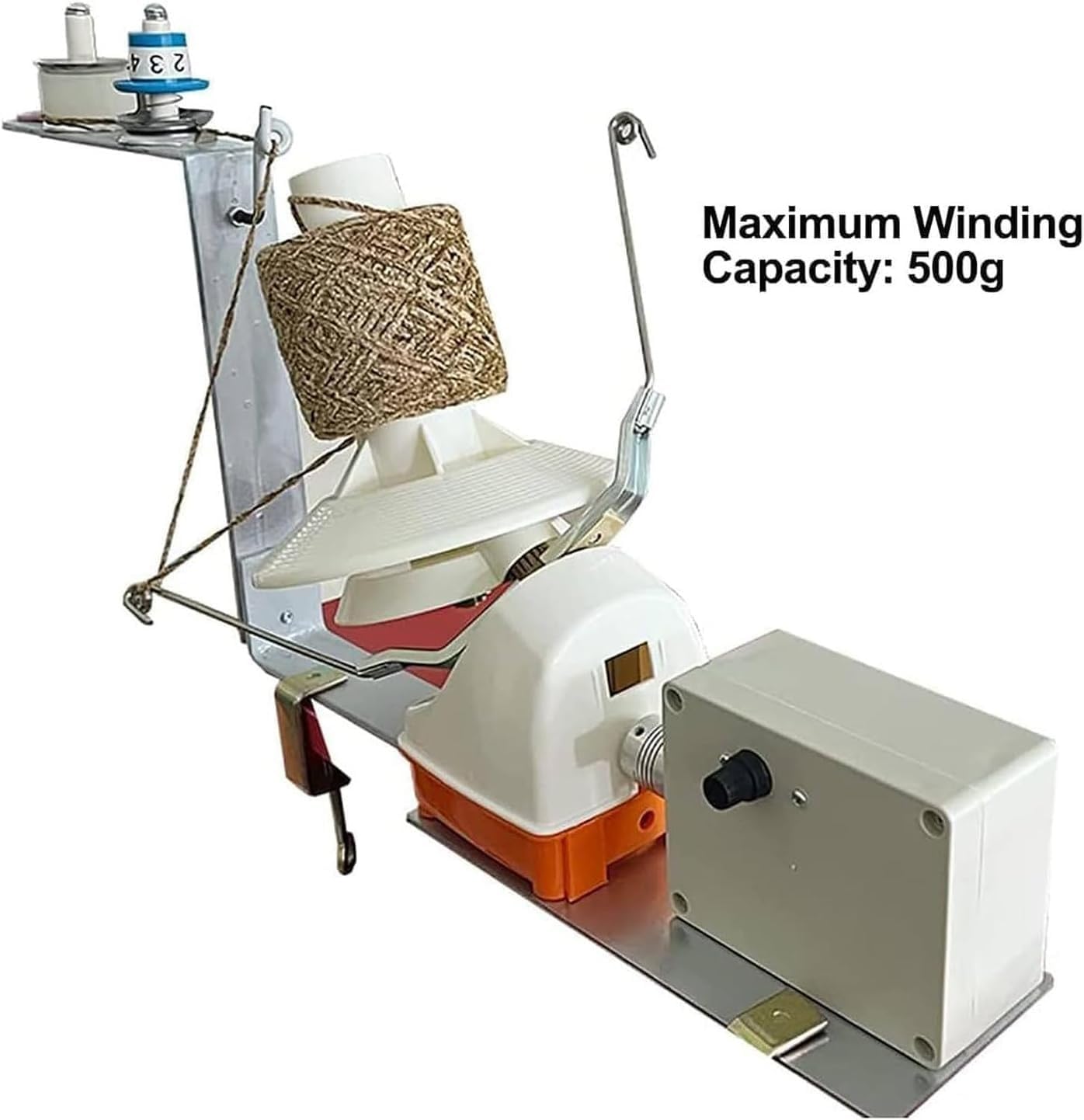Bobinadora De Ovillos De Hilo, Organizador Eléctrico De Ovillos De Hilo Con Vibración, Rodillo De Tejido Automático, Capacidad Máxima De Bobinado De 500 G, For Herramienta De Envoltura De Hilo Normal