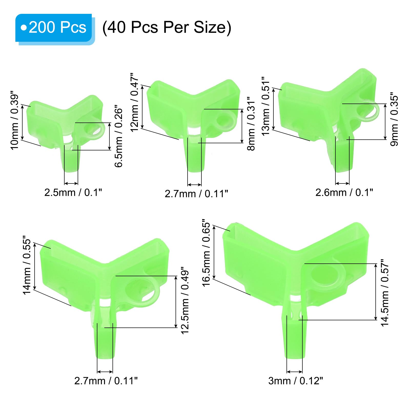 PATIKIL Fishing Hook Bonnets, 200 Pcs Treble Fishing Hook Covers Hook Safety Holder Covers for Fishing Lures Green - Image 2
