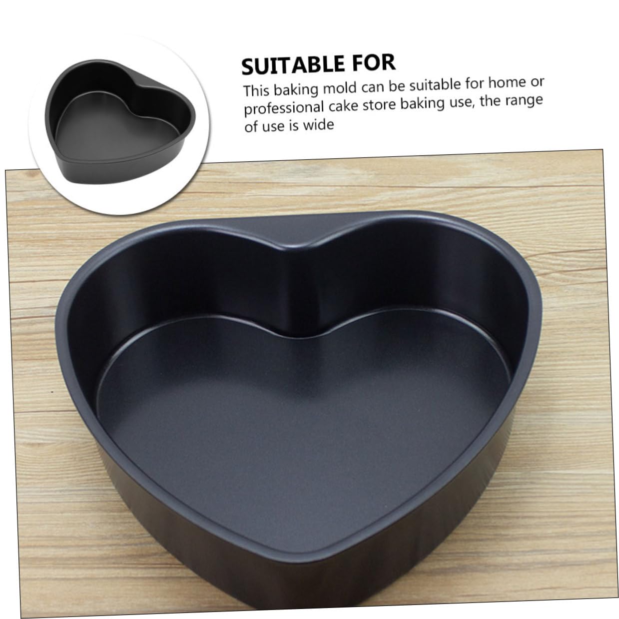Molde para Tartas Forma de Corazón con Fondo Desmontable Molde de Aluminio Antiadherente para Bizcochos Pequeños Bandeja Útil para Hornear Casa y Fiestas Resistente y Duradero