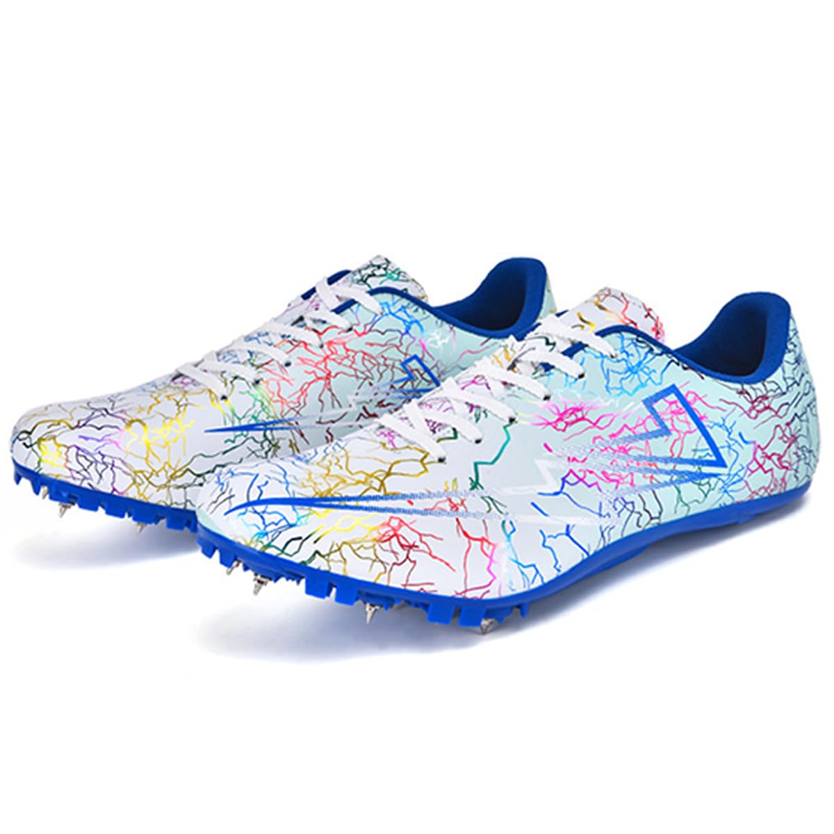 Zapatillas De Atletismo con Clavos para Hombres Y Mujeres con 8 Clavos para Carreras De Velocidad Saltos Y Niños Y Niñas