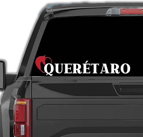 Querétaro Mexico Stickers para Trocas Calcomanias para Autos Estilo Ranchero con Caballo Western Calcomanía mexicana para camiones y automóviles 4 x