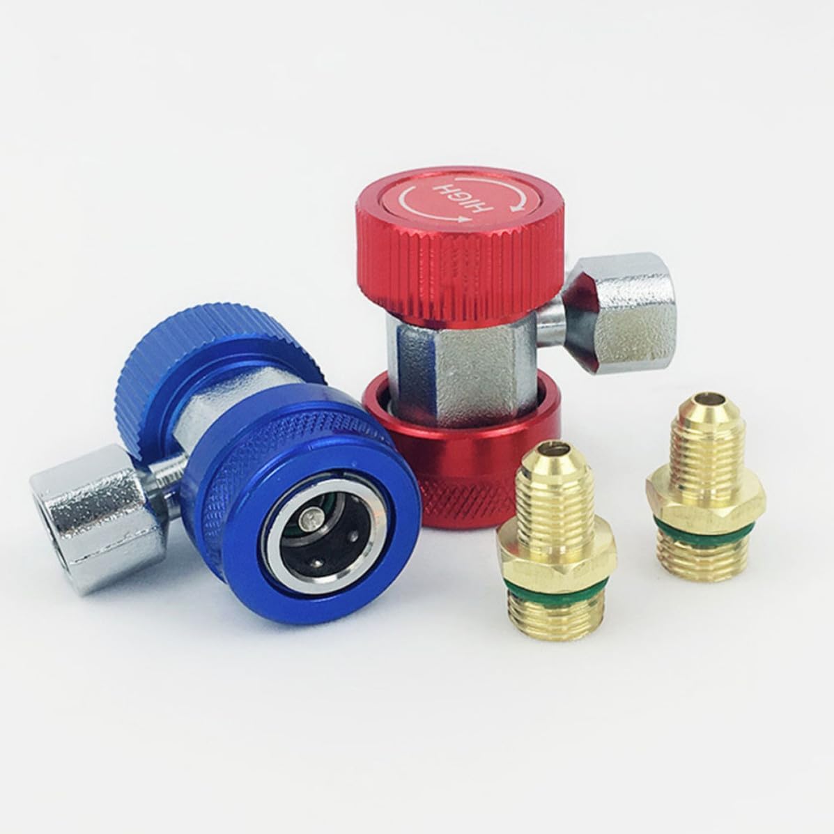 Adapter Plug 2pcs for Quick Coupler Metal Air Conditioner Hose