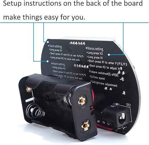 Miniatura 3 de Kit de proyecto de soldadura de reloj digital de 4 dígitos para aprender, practicar enseñanza electrónica, gran proyecto STEM y regalo