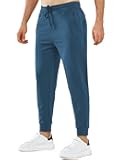 NORTHYARD Men's Cotton Athletic Jogger Sweatpants with Zipper Pockets Running Workout Gym Tapered Pants Comfy Lounge Pants