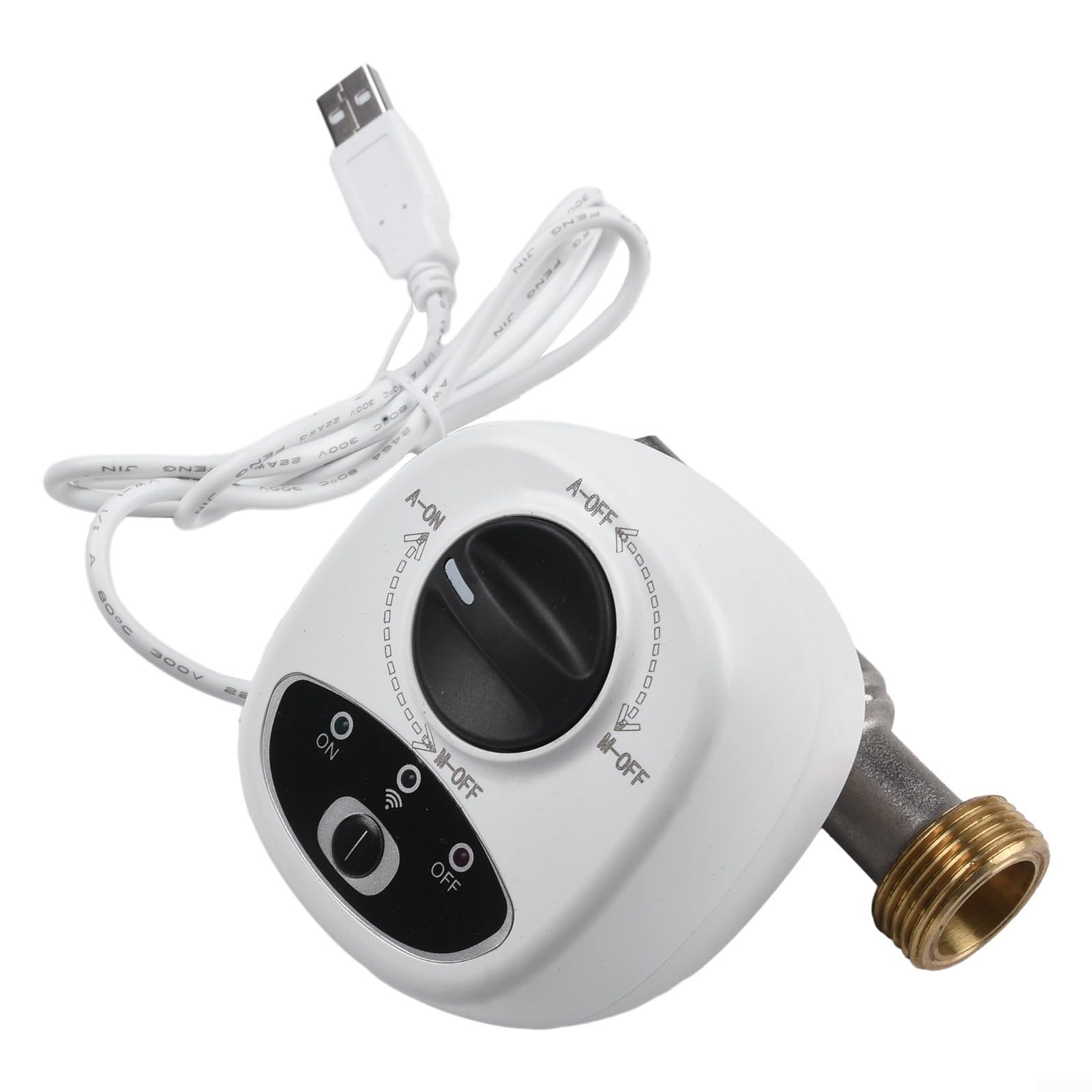 Smart WiFi Water Vavle - Control remoto de apagado de gas, válvula de agua WiFi inteligente para temporizador DN15, DN20, DN25 y función de alarma (DN15)