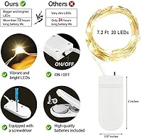 Vista 6 de MUMUXI 20 guirnaldas de luces LED de 7.2 pies