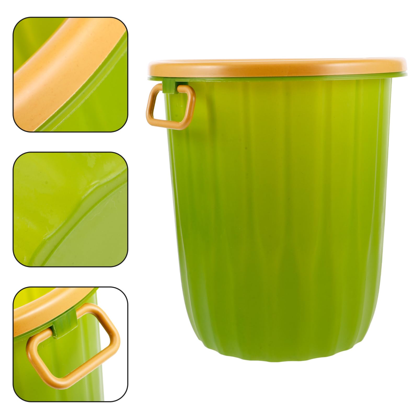 Vaguelly Poubelle de Salle de Bain Facile à Nettoyer Anneau de Compression en Plastique Grosse Capacité Design Simple et Moderne pour Salles de Bains et Salons