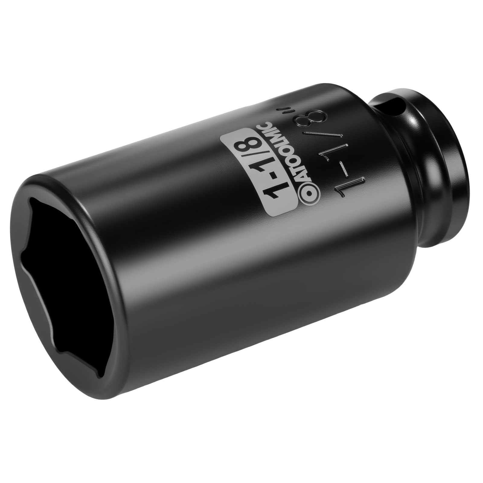 1/2" Drive x 1-1/8 Inch Deep 6PT CR-MO Impact Socket for Removing Axle nut