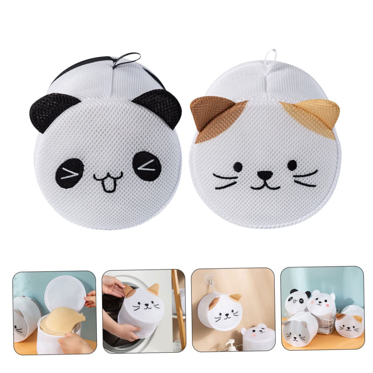 Cabilock 6stücke Wäschenetz Für Waschmaschine Cartoon Katzen Waschbeutel Aus Schützendes Mesh Für Unterwäsche Socken Und Kleine Kleidungsstücke Für Effektive Reinigung