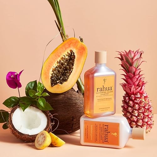 Miniatura 5 de Rahua Enchanted Island - Acondicionador para cabello con biotina, vegano, acondicionador profundo para cabello medio a grueso, aceite de fórmula