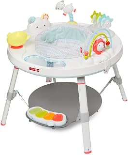 Skip Hop Silver Lining Cloud Activity Center: 3-Stage Grow-with-Me Baby Play Gym 4mo+, Interactive Toys & Toddler Table