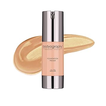 BODYOGRAPHY - Foundation Primer Neutral Flawless Anti-Aging Salon Makeup Primer w/Vitamin E, A, Jojoba, Grapeseed Oil | Control Shine | Gluten-Free, Cruelty-Free, 1 oz.