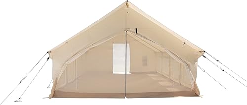 Miniatura 6 de WHITEDUCK Alpha Pro - Tienda de campaña de lona impermeable para 4 estaciones, para acampar y cazar, con marco de aluminio resistente y suelo de PVC