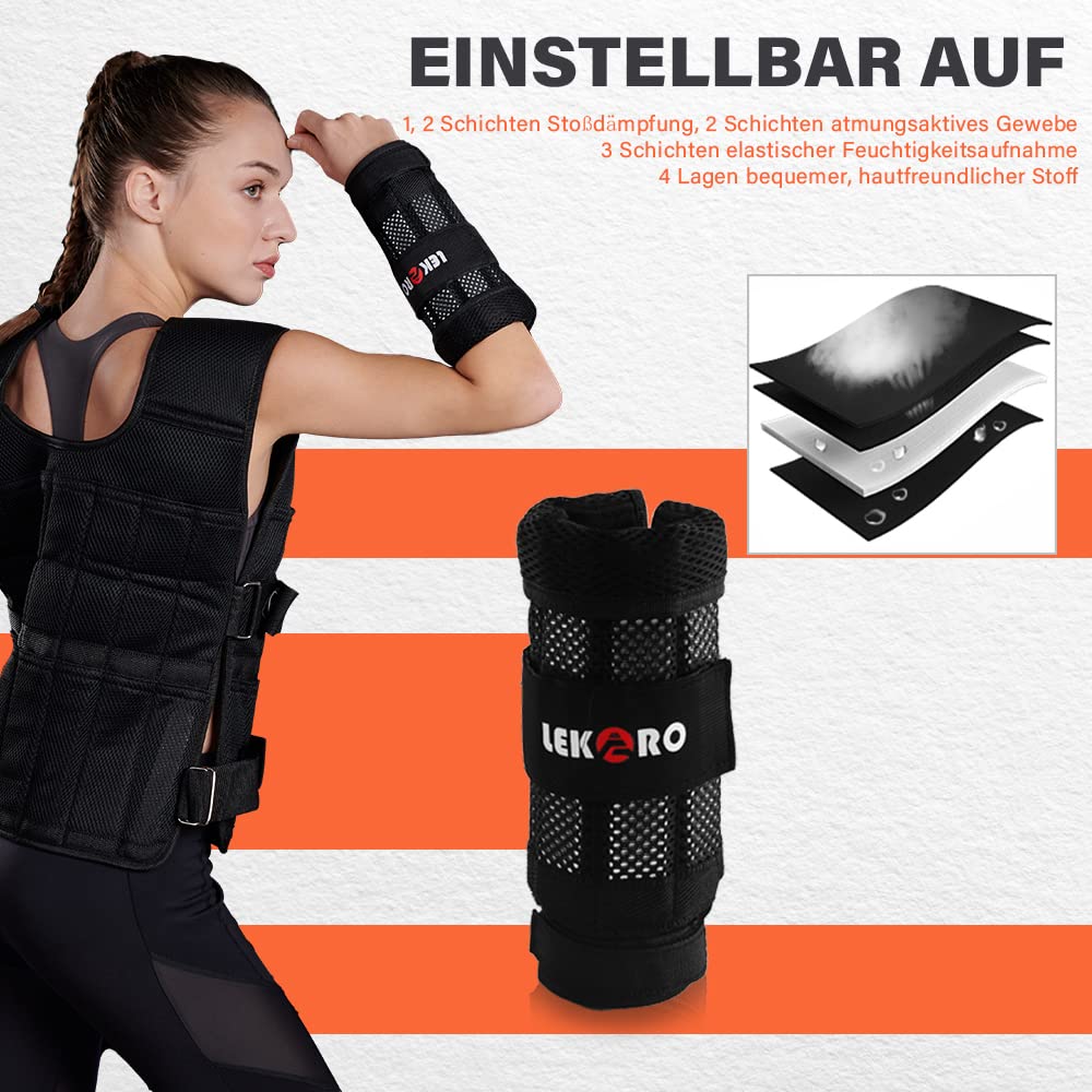 Verstelbare enkelgewichten, beenpolsgewichten, afneembare beengewichten voor mannen en vrouwen, fitness, wandelen, joggen, training, 1 paar, 2 stuks (max. 5 kg