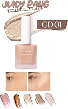 MISSHA Champagne Tone Liquid Illuminator –Apieu Juicy Pang Highlighter Champaigne (GD01) Offering Bright Appearance