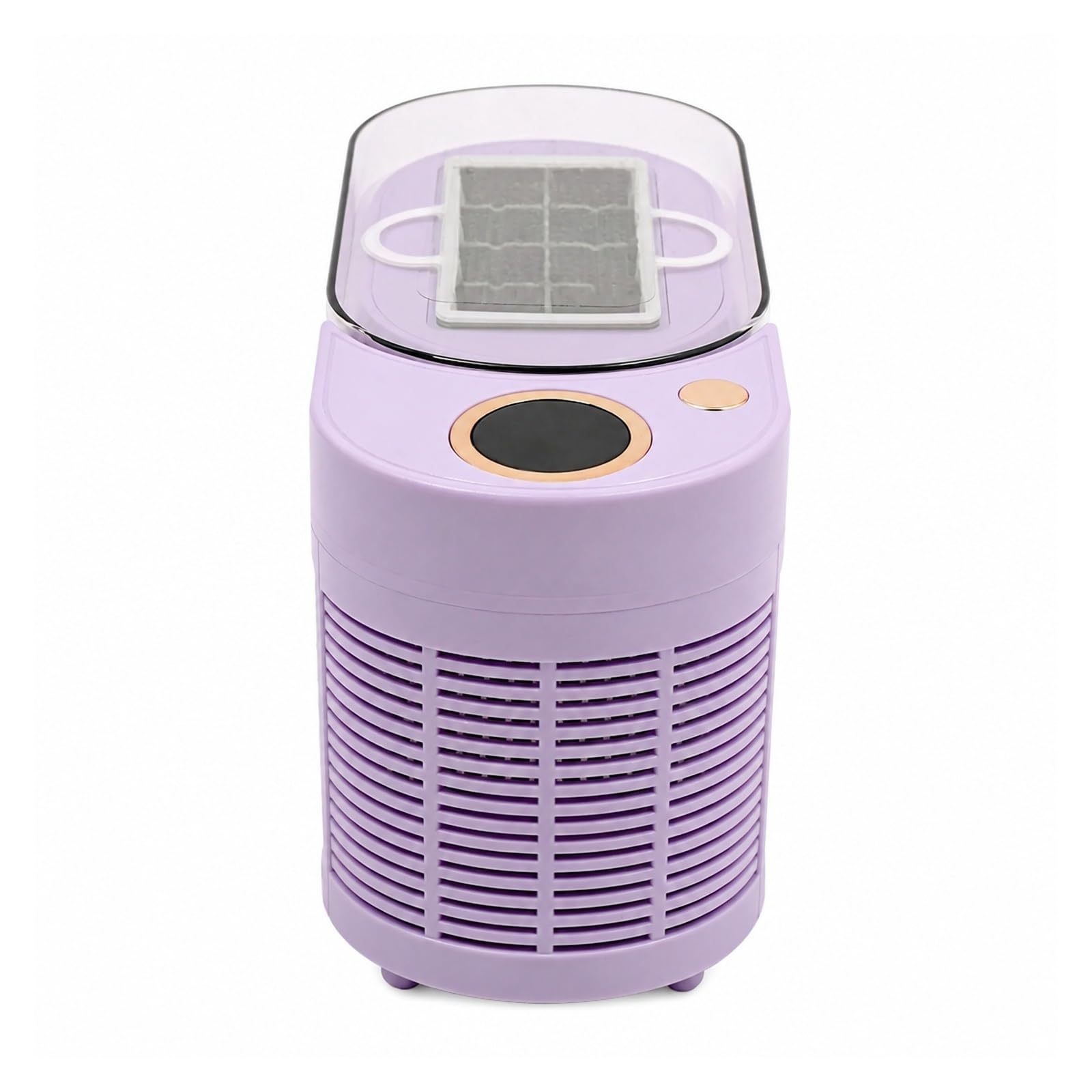 Máquina de hielo, Mini máquina de hacer hielo para encimera de 120 W, máquina compacta para el hogar/coche/viajes blanco/púrpura(PURPLE)