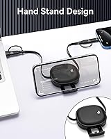 Vista 7 de Cable USB Tipo C Retráctil 5 en 1 de 100W, Paquete de 2 Cables de Carga Múltiple 5A Cable de Carga Rápida Cable USBC con USB A+C a L/C Accesorios