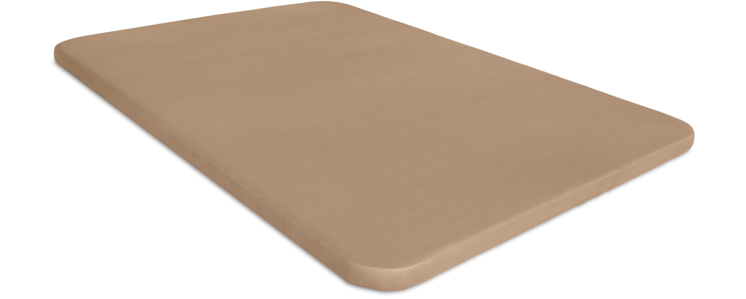 Ventadecolchones - Base Tapizada Modelo Drago Súper-Reforzada con Sistema Antiruido Sin Patas 3D Beige Medida 90 x 190 cm