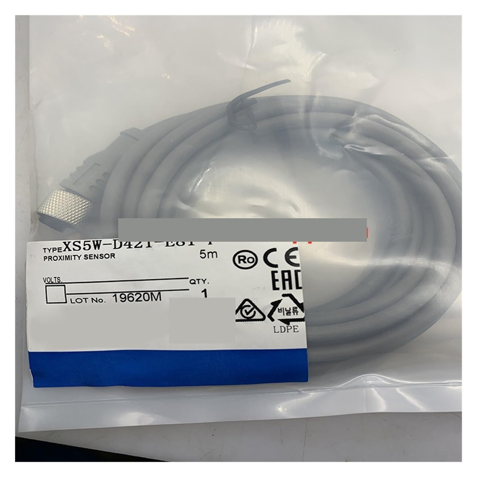 Capteur de proximité XS5W-D421-E81-F câble de connexion M12 IP67
