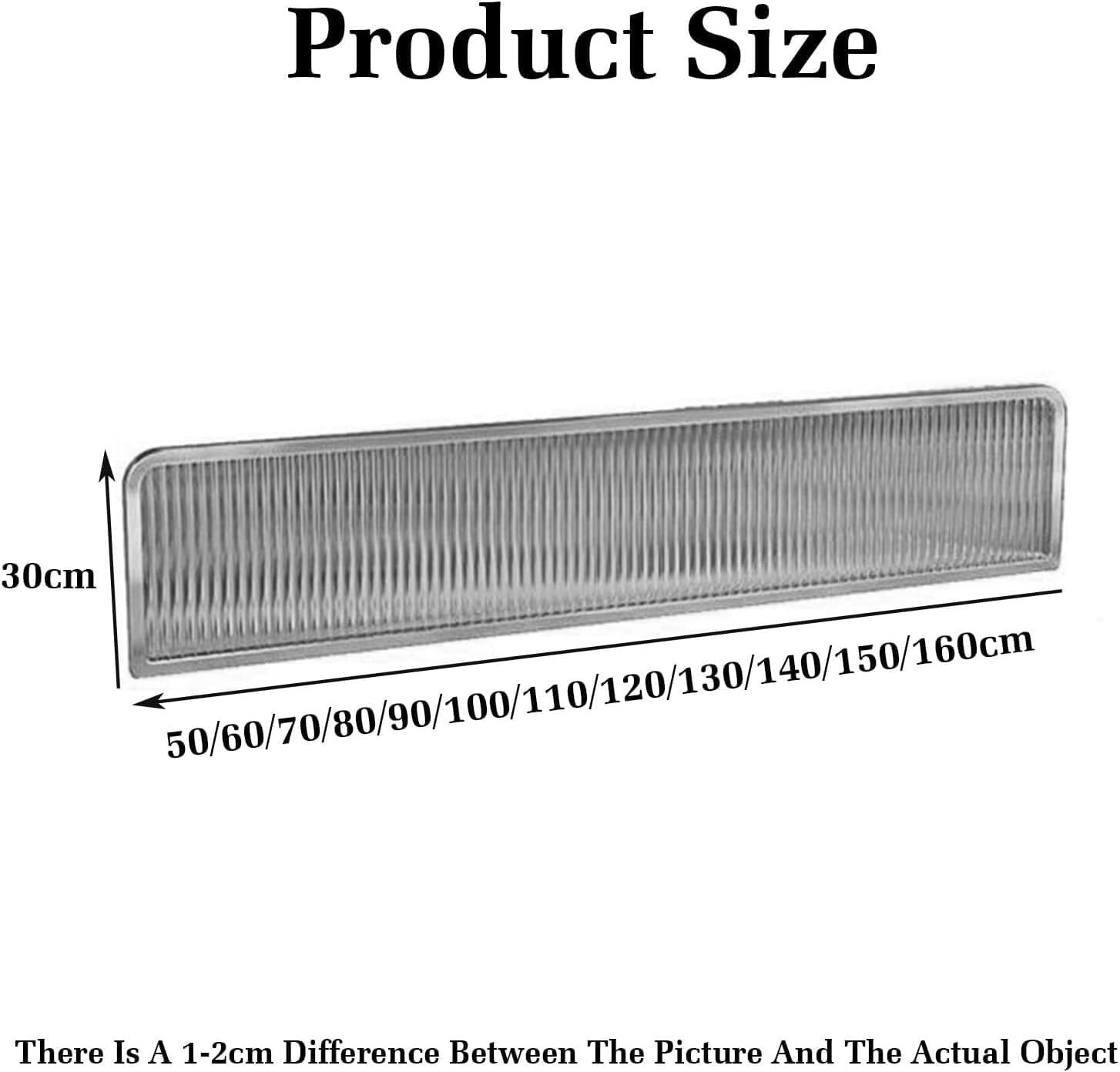 TIST Desk Privacy Partition Iron Partition for Dining Area Half Wall Countertop Low Fence Translucent Design for Workspace Office Dining Room(Gold,130x30cm)