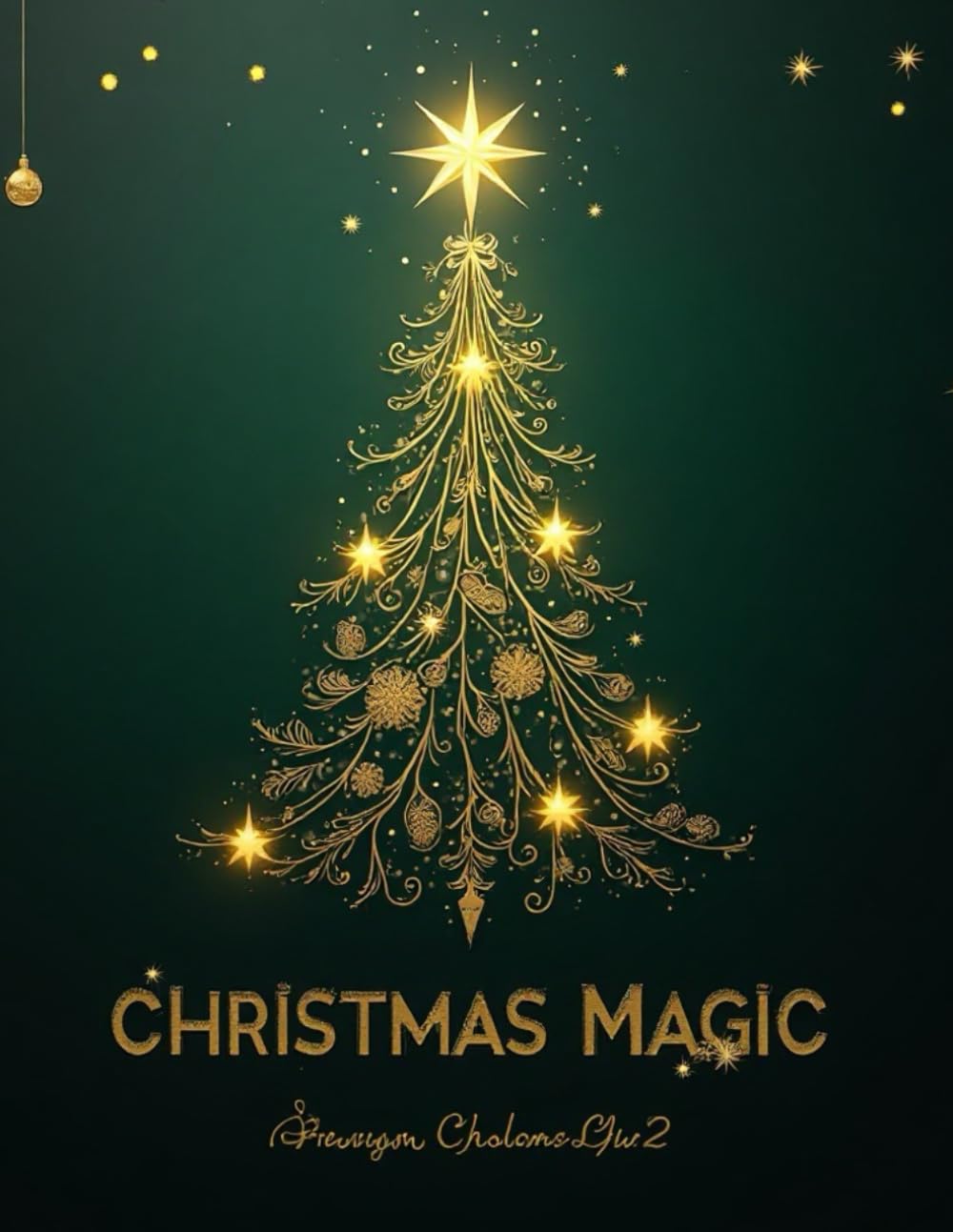 CHRISTMAS MAGIC: A Fun and Relaxing Christmas Coloring Book with Cute Holiday Scenes, Santa, Reindeer, Gifts, and Winter Magic