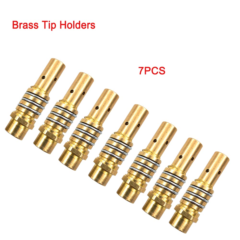 Tosense 24PCS 15AK Nozzles Contact Tips Holders MAG/MIG Welder Consumables Kit Welding Tools Accessories Fit for MB15 15AK Welding Machine Torch Gun (0.8MM)