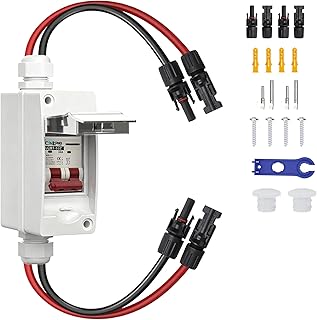 Leitungsschutzschalter PV DC Trennschalter PV Anlage 2P 32A DC500V mit Kabel IP65 wasserdicht DC Schutzschalter Für Solar Anlage Modell DZ47X