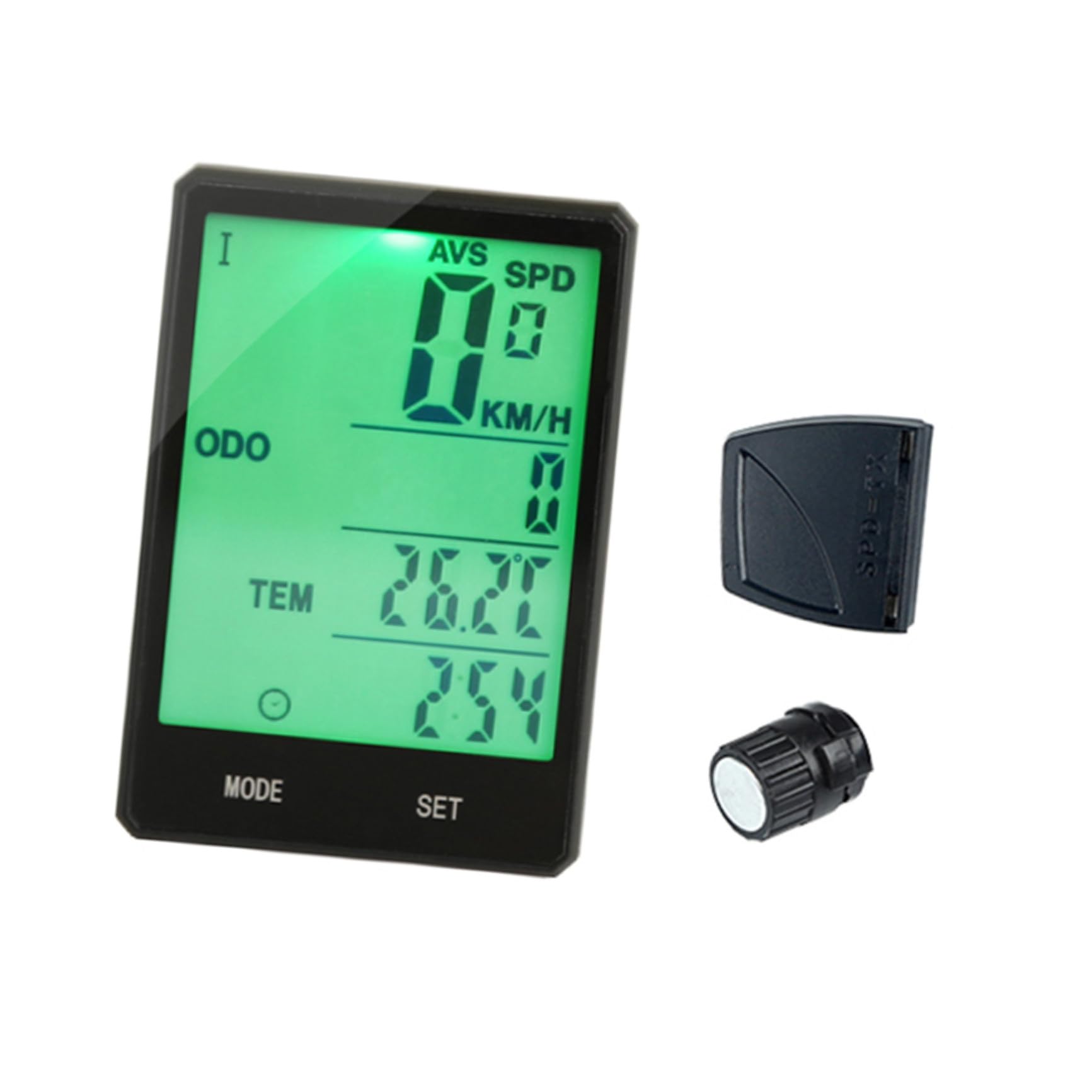 Tachimetro Bici Wireless Retroilluminazione Display Inglese