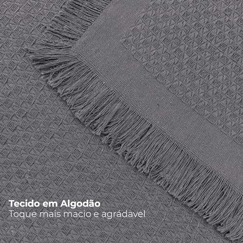 Manta Decorativa para Sofa Viena - 170x140cm (Cinza)