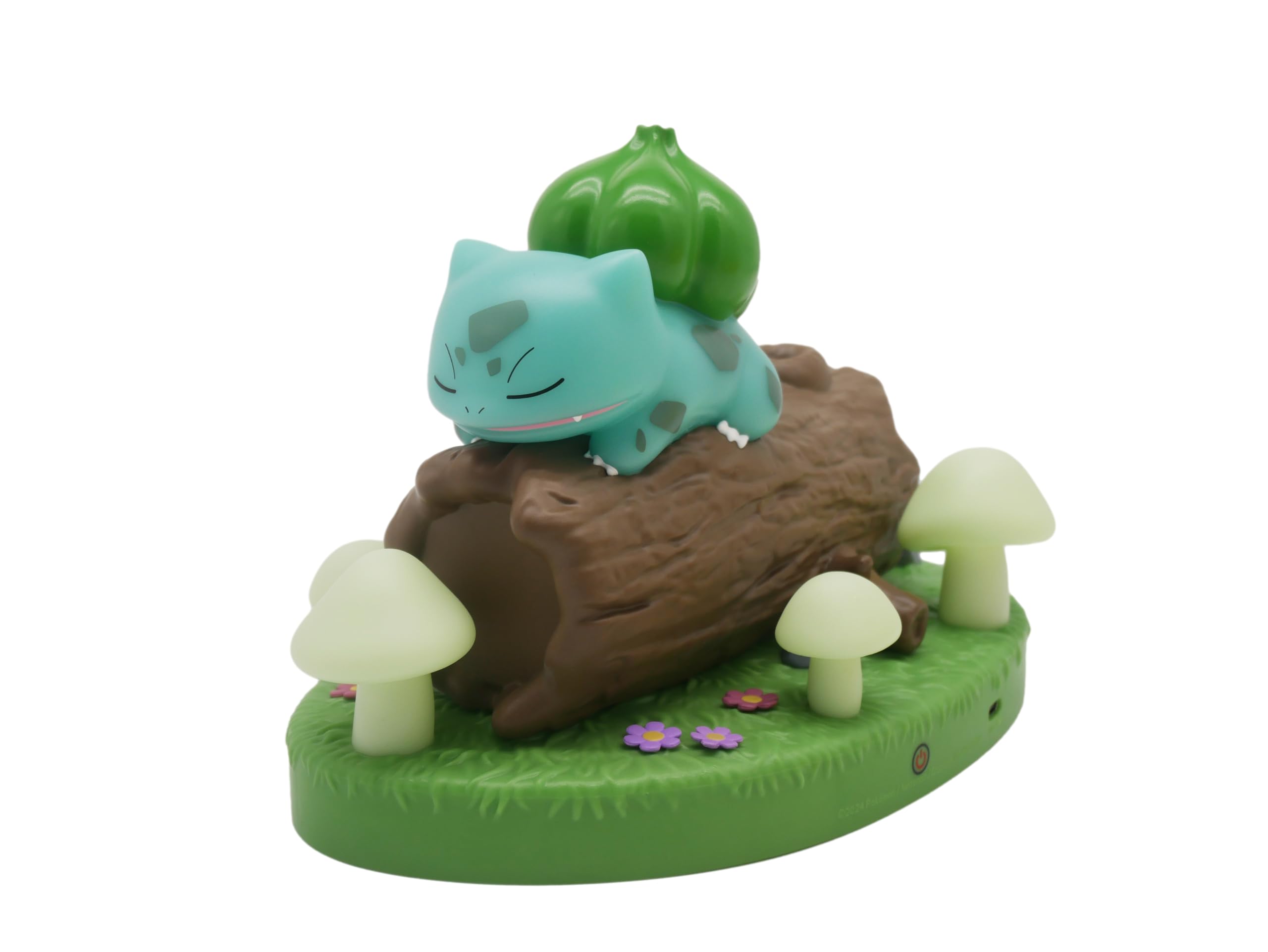 TEKNOFUN - Licence Officiel Pokemon - POKEMON scène lumineuse Bulbizarre Figurine Lumineuse - USB-C - 811417, Vert -Marron-blanc-