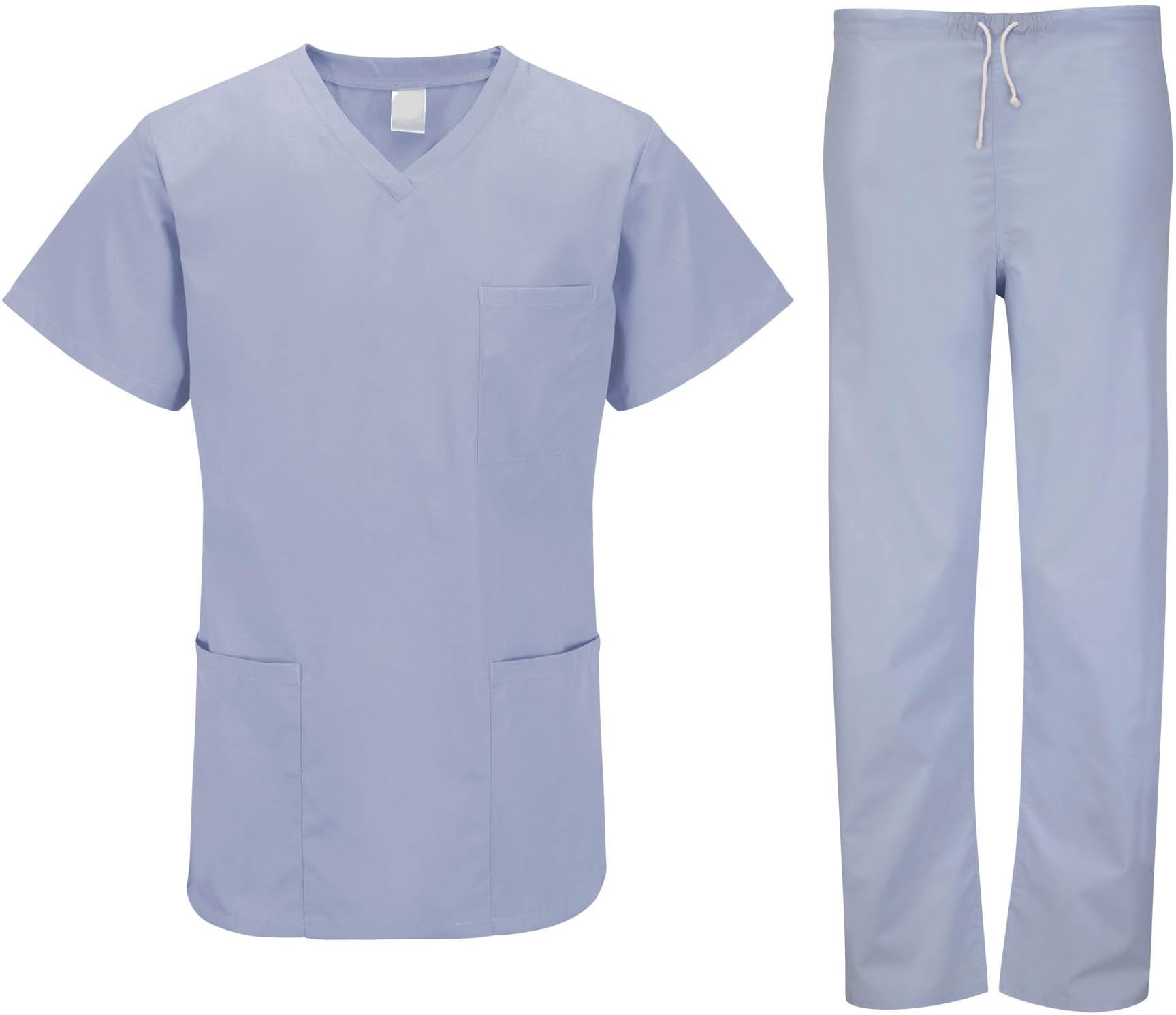 Workwear World Unisex Medical Hospital Doctors Scrub Set - Includes Tunic and Trousers