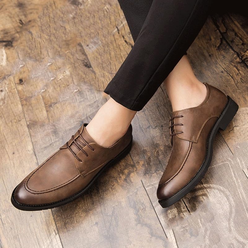 Wedding Shoes for Men Premium Leather Wingtip Oxfords Men's Business Formal Shoes for Grooms & Formal Events2