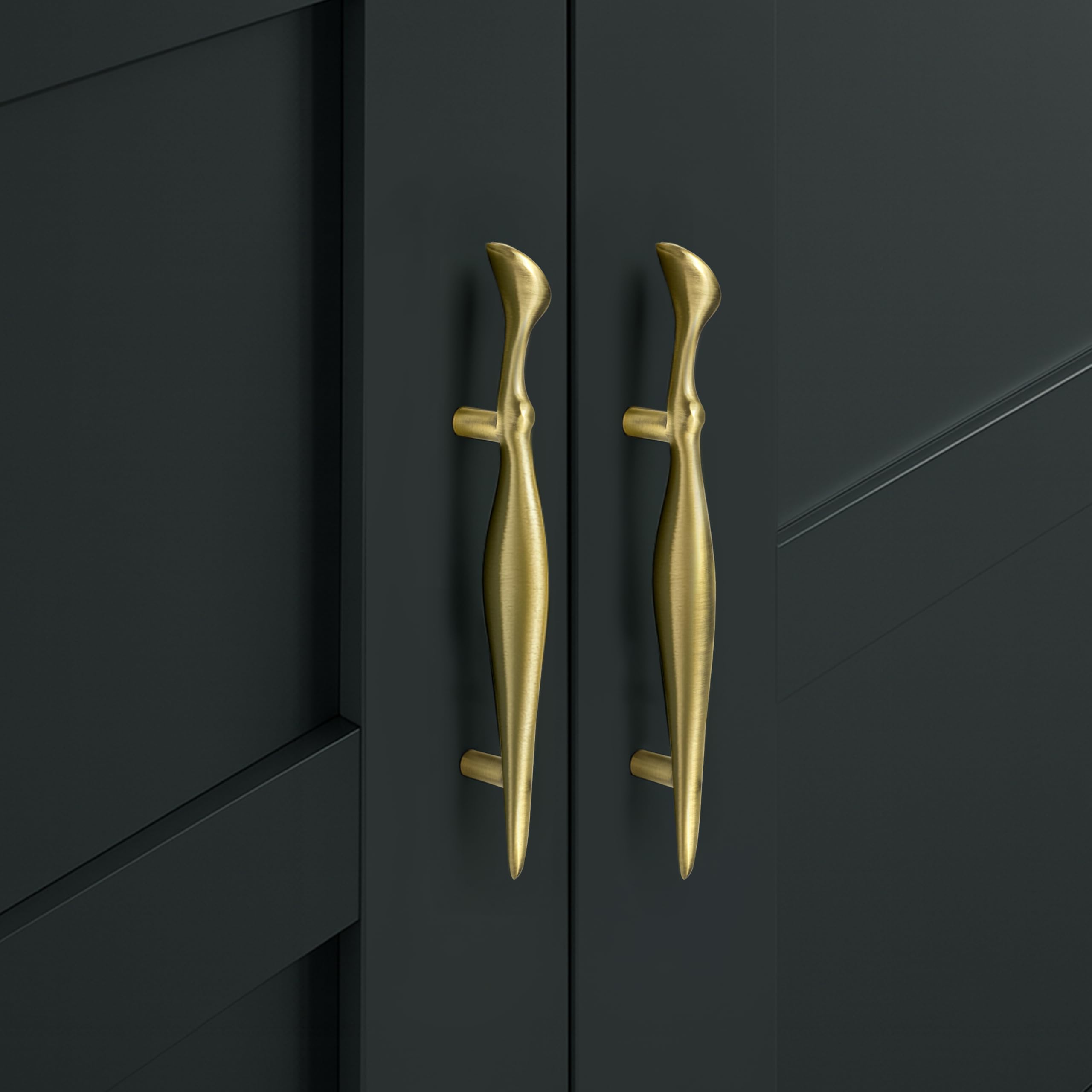 Brass Antique Cabinet Handles - Pack of 1 -10 Brass Antique Cabinet Handles - Pack of 1 -10