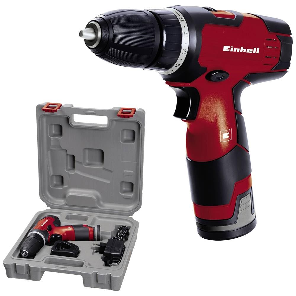 Einhell Akülü Vidalama TH-CD 12-2 Li (12 V, 1,3 Ah, 24 Nm, hızlı durdurma, 2 vitesli şanzıman, 20 tork ayarı, mil kilidi, taşıma çantası dahil) - 4513660