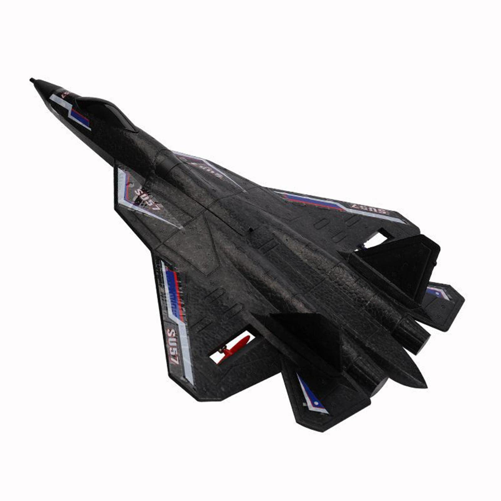 Avión Teledirigido, Avión RC de Espuma, Receptor de Control Remoto, Planeador, Versátil, Función Motorizada, Material Flexible, Negro