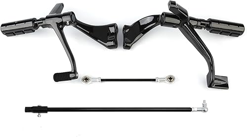 Miniatura 21 de XFMT - Reposapiés para motocicletas, compatible con Sportster negro