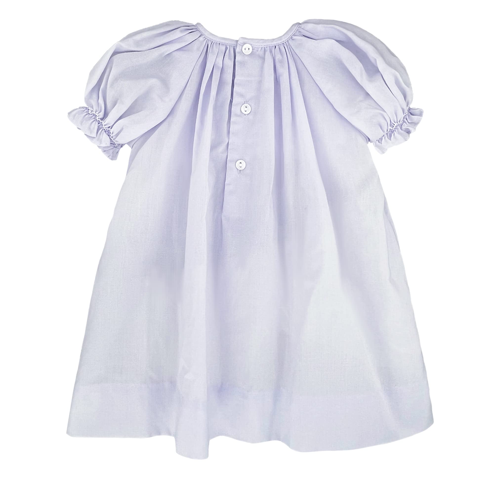 Petit Ami Baby Girls' Daydress with Embroidered Hem, Newborn, Lavender