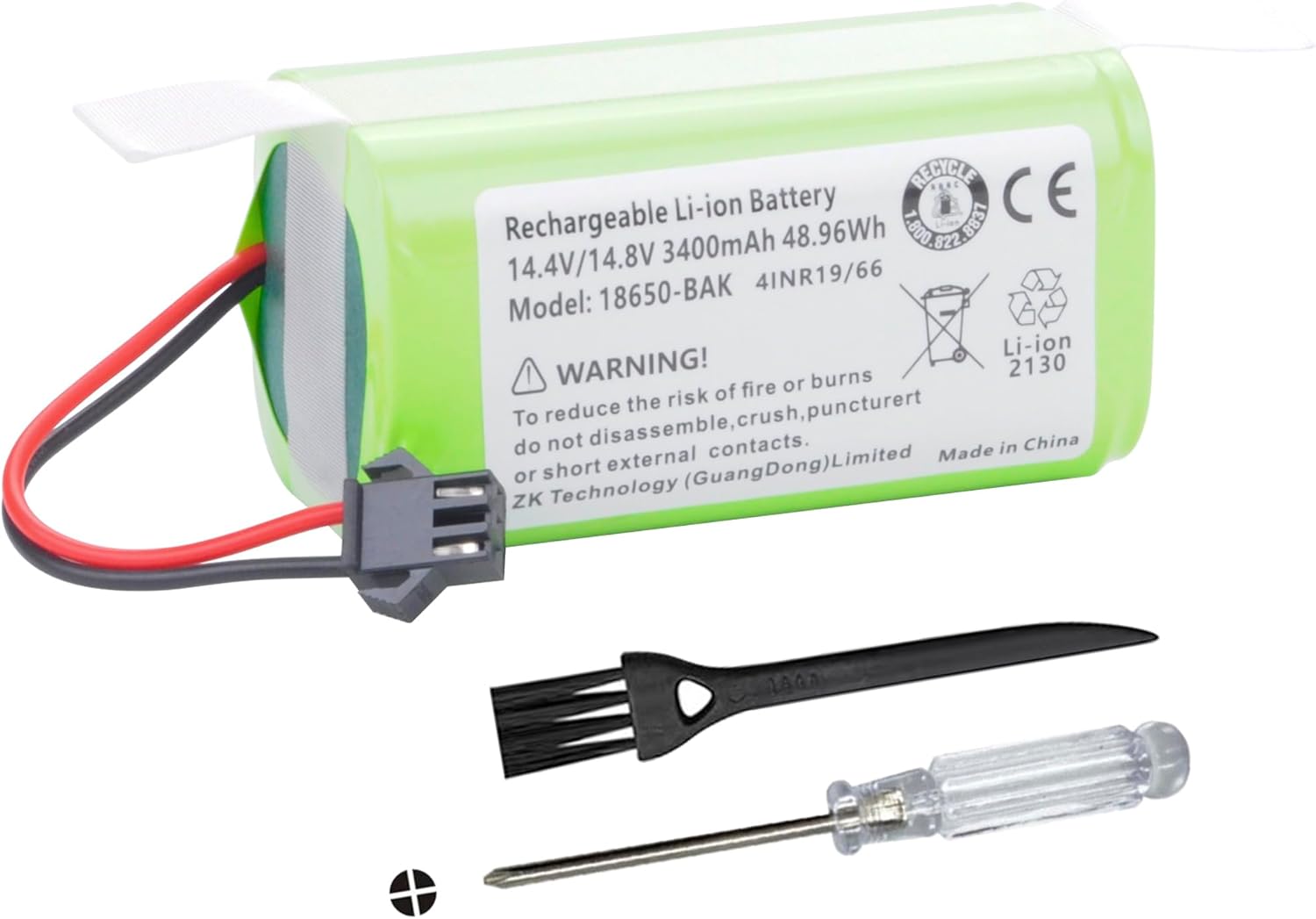 3400mAh 14.4V Replacement Battery Compatible with Lefant M201 M 201 Robot Vacuum Cleaner