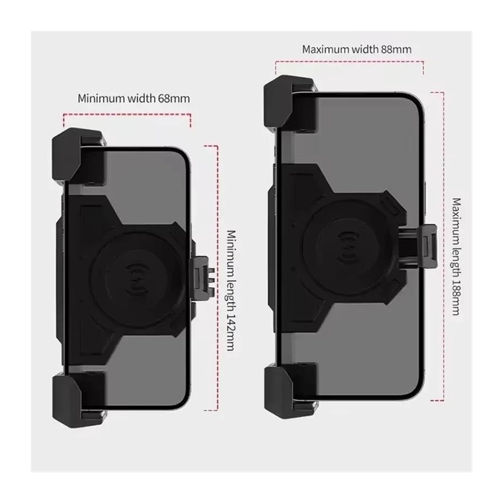 GPS téléphone Support pour Triangles Guidon Fixes Chargement sans Fil USB Navigation Support De Téléphone Portable Absorbant Les Chocs Moto(Power clamp)