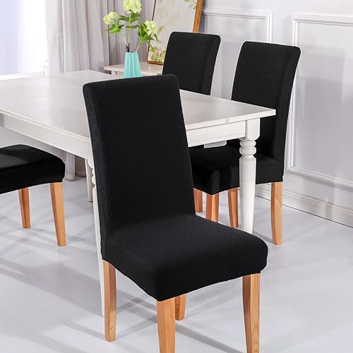 Vista 166 de YISUN Fundas para sillas de comedor, fundas elásticas de elastano para asiento de silla, extraíbles y lavables, fundas protectoras para sillas
