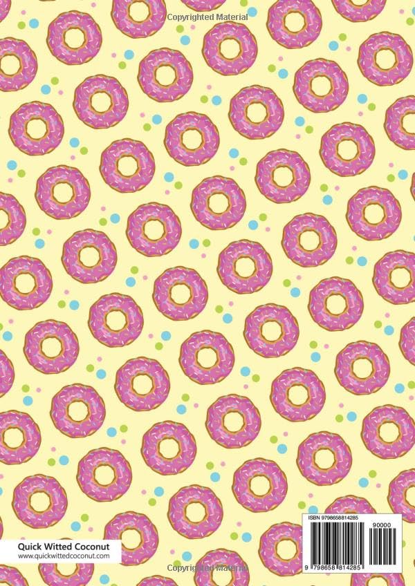 Doughnuts Notebook - A4: (Soft Yellow Edition) Fun notebook 192 lined pages (A4 / 8.27x11.69 inches / 21x29.7cm) - Image 2