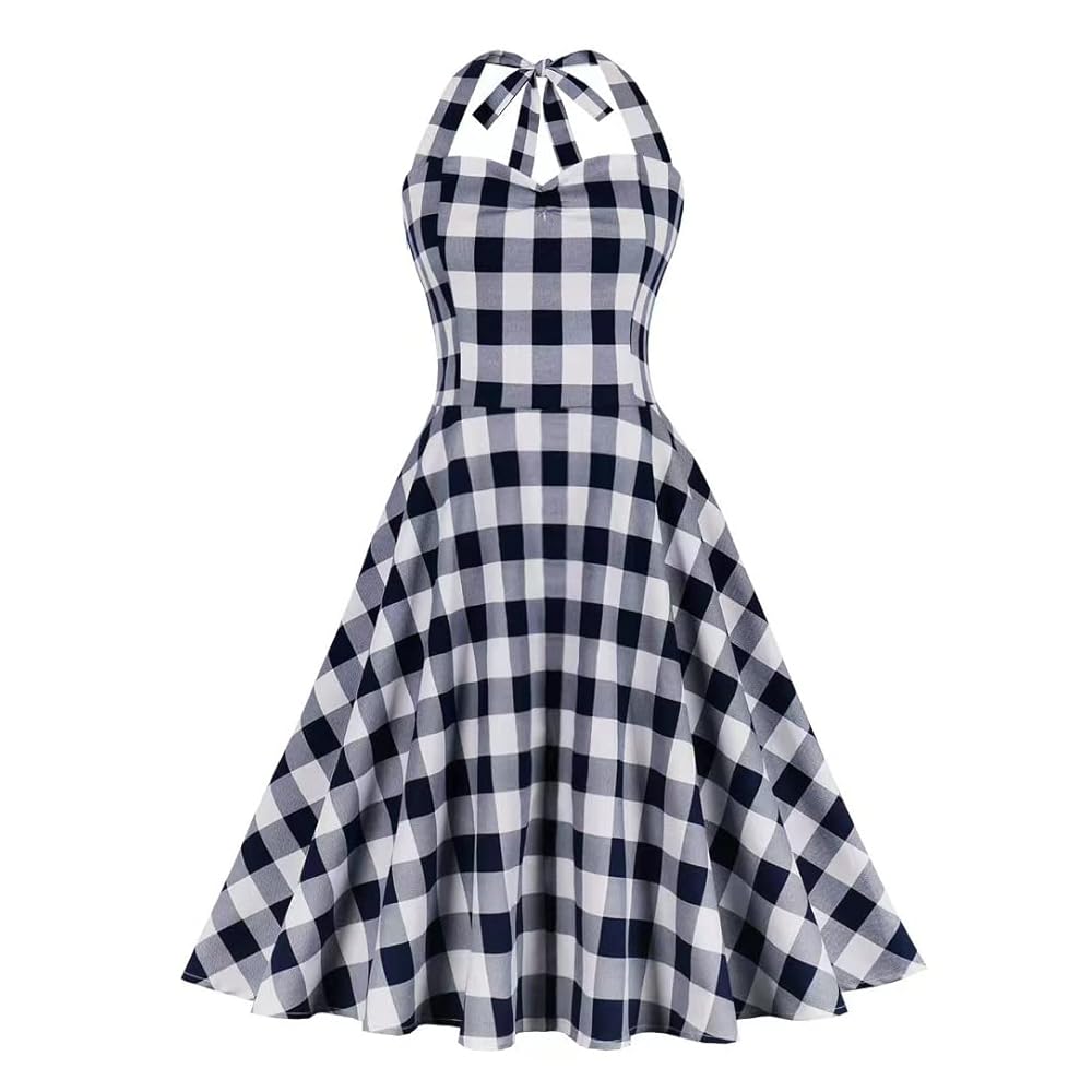 50’s 60’s Vintage dress Amazon.com: Women's Halter Neck 1950s Vintage Polka Dots