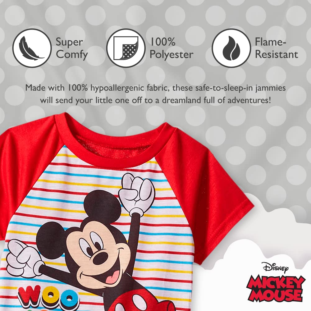 Disney Mickey Mouse - Conjunto de pijama de 2 piezas para niños