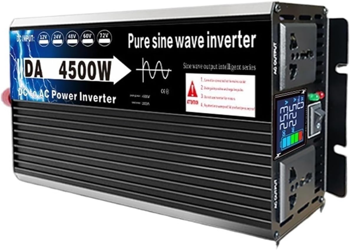 Car Inverter 12V 24V 48V 60V 72V to 220V high-Power Solar Converter(24V4500Wpuresinewave)