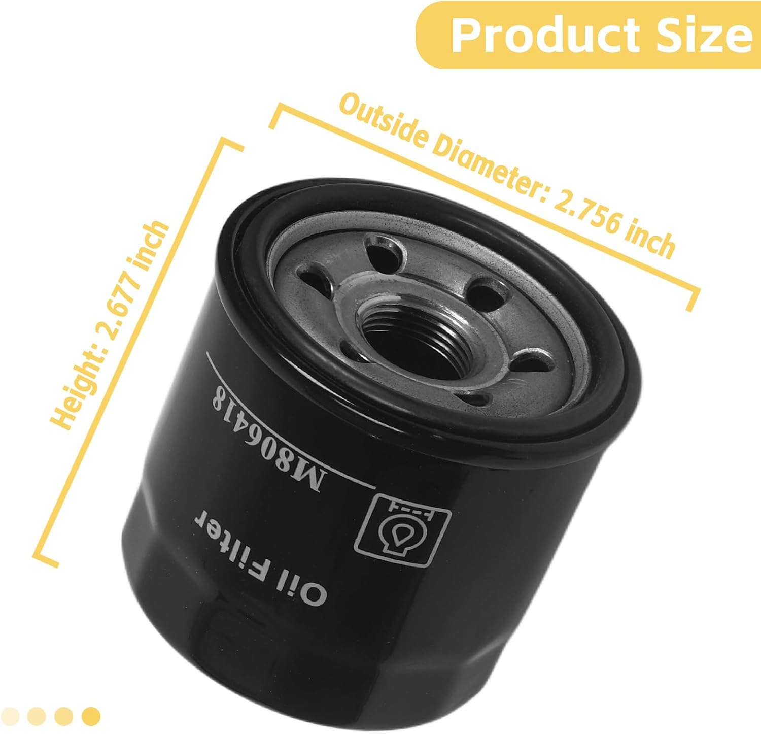 3 Pack Oil Filter M806418 Compatible with John Deere 2210 4010 1023E 1025R 1026R 755 855 670 1435 X495 X740 X744 X748