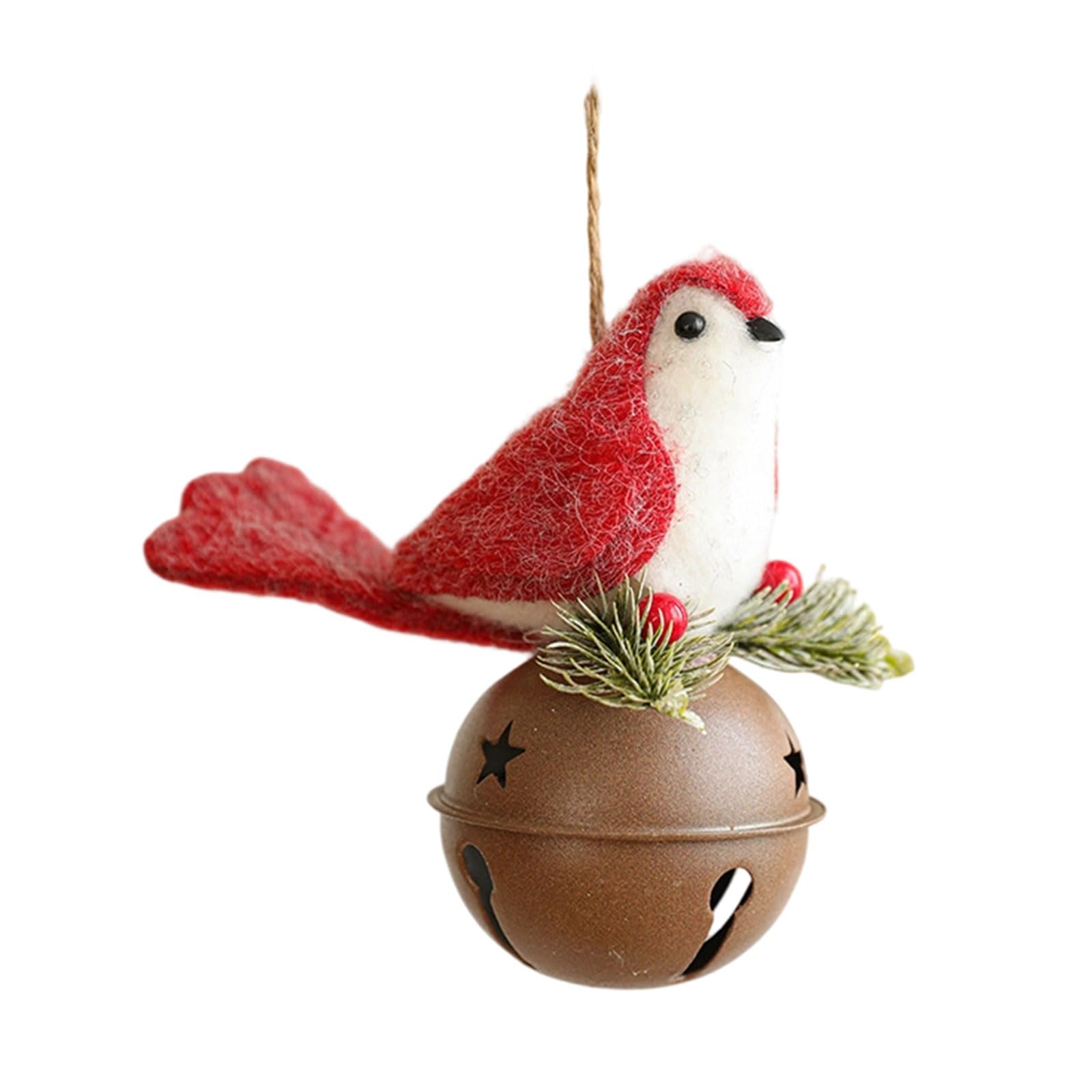 Linvimia C Artisti Christmas Tree Ornament Knitted Felt Designs Warm Textured Holiday Wall Window Decors Stylish Hristmas Window Accent